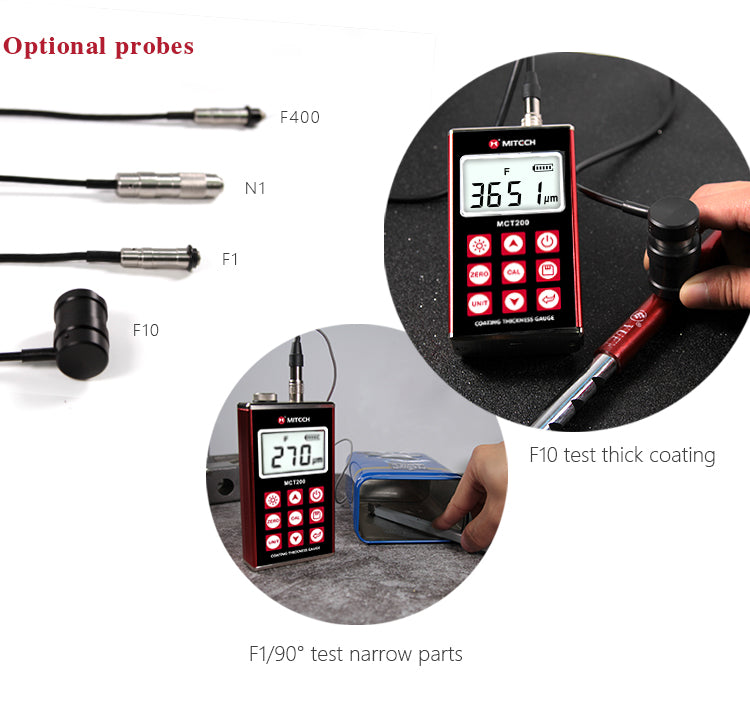 Mitech F1 Coating Thickness Probe for MCT200